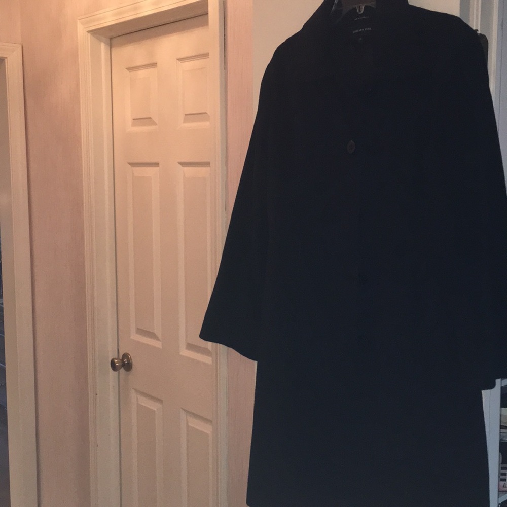 Black wool coat